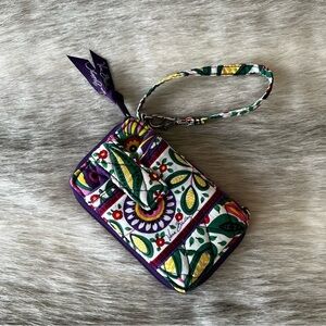 VERA BRADLEY Viva La Vera 2011 Smartphone Wristlet Purple Green Lipstick Case